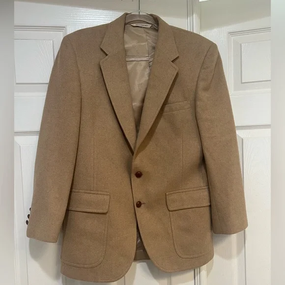 READGATE‎ EXCLUSIVELY ROBINS 100% Real Camel hair coat/ blazer in beige cream